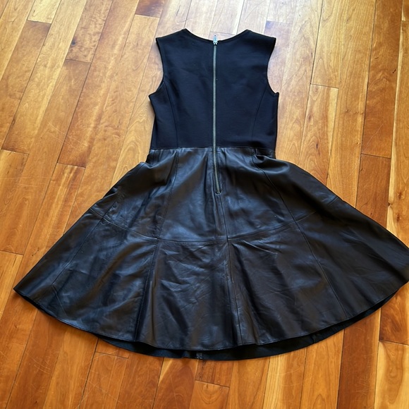 Halogen Black Leather Dress - Picture 4 of 5